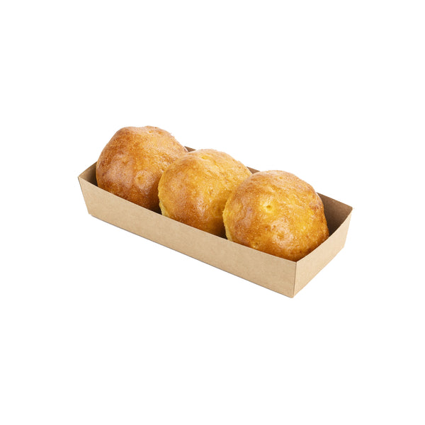 Pan de brioche redondo sin gluten
