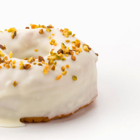Donut de chocolate blanco