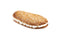 Brioix coca with pine nuts filled with cream